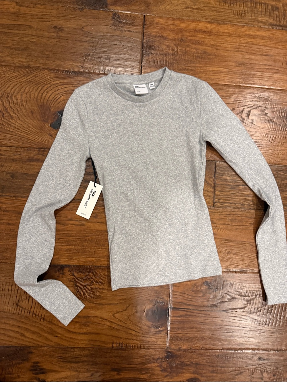Aritzia TNA Heather Gray Long Sleeve Top